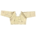 thumbnail image 4 of Golden Traditional Ready Made Blouse for Saree, Cultural Wear for Women, 089, 4 of 5