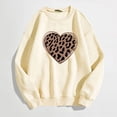 thumbnail image 2 of Ketyyh-chn99 Hoodless Sweatshirts for Women Long Sleeve Crew Neck Shirt Beige,S, 2 of 5