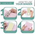 thumbnail image 6 of Rzvnmko Budget Binder with 12 Clear Zip Pockets and 12 Budget Sheets PU Cash Envelopes Portable Envelopes Organizer for Budgeting and Money Saving, 6 of 9