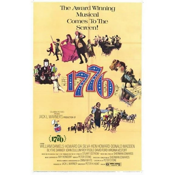 Posterazzi MOV191787 Seventeen-Seventy-Six 1776 Movie Poster - 11 x 17 in.