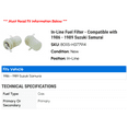 thumbnail image 2 of In-Line Fuel Filter - Compatible with 1986 - 1989 Suzuki Samurai 1987 1988, 2 of 2