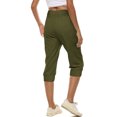 thumbnail image 6 of Tumotour Yoga Shorts For Women Workout Out Elastic High Waisted Drawstring Pocket Yoga Gym Cropped Trousers Athletic Leggings Shorts Sport Shorts Lightweight Biker Shorts, 6 of 9