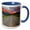 Blue/White, variant on 3drose, Usa, Montana, Glacier Np, Going-to-the-sun Road, St Mary Lake, Sunrise, 11oz Two-tone Red Mug
