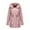 Pink, variant on Women's Parka Style Winter Coat, Mid-Length Quilted Lined Hooded Jacket, Plus Size Loose Fit Warm Outerwear, Knee-Length Cotton Parka for Cold Weather, Elegant Longline Winter Coat for Women Beige L