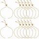 thumbnail image 1 of 12 cadenas ajustables para pulseras deslizantes de 5 pulgadas, chapadas en oro de 18 quilates, con extremos de diamantes de imitación y accesorios de amistad., 1 of 9