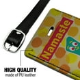 thumbnail image 3 of Namaste Gumby - Yoga Meditation Rectangle Leather Luggage Card Suitcase Carry-On ID Tag, 3 of 8