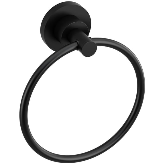 Riobel St7 Star 7-5/8" Wall Mounted Towel Ring - Black