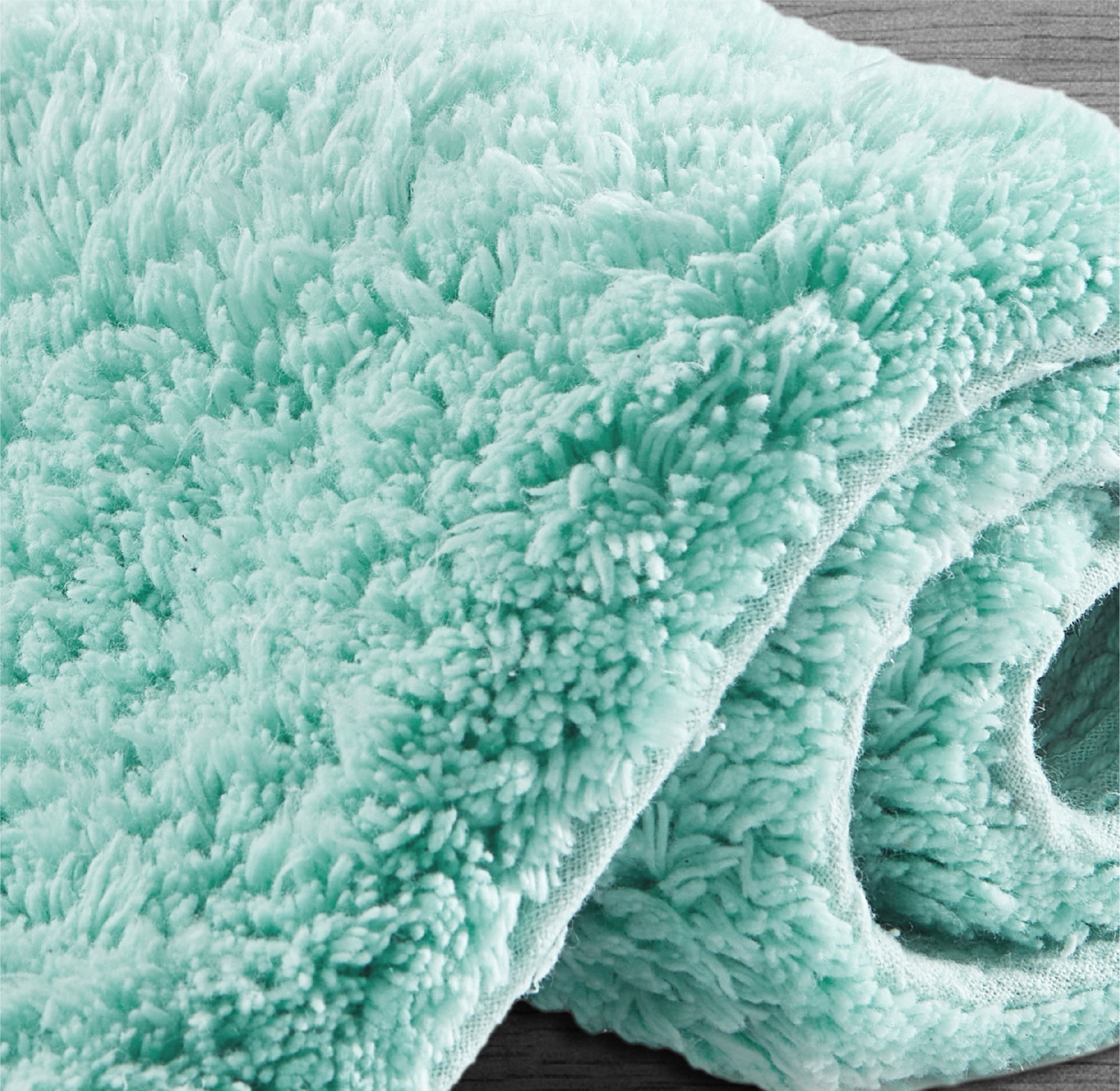 Jean Pierre "Get Naked" 21"x34" Cotton Bath Rug, Aqua