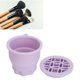 thumbnail image 5 of Almohadilla De Limpieza Para Brochas De Maquillaje, Taza Limpiadora De Brochas Cosméticas Portátil Que Ahorra Espacio, Limpieza Efectiva Con Tapa Para Salidas, 5 of 7