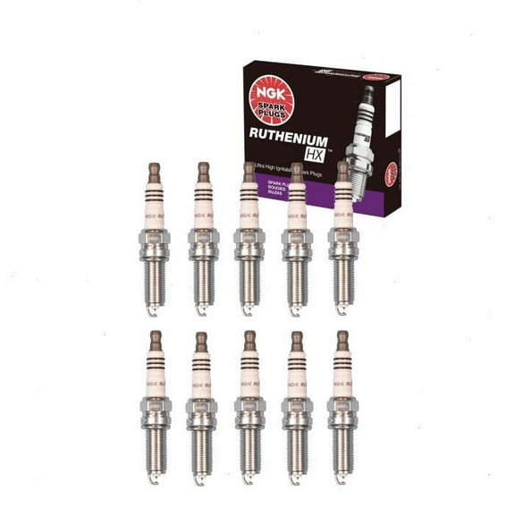 10 pc NGK 97292 Ruthenium HX Spark Plugs for Ignition Wire Secondary