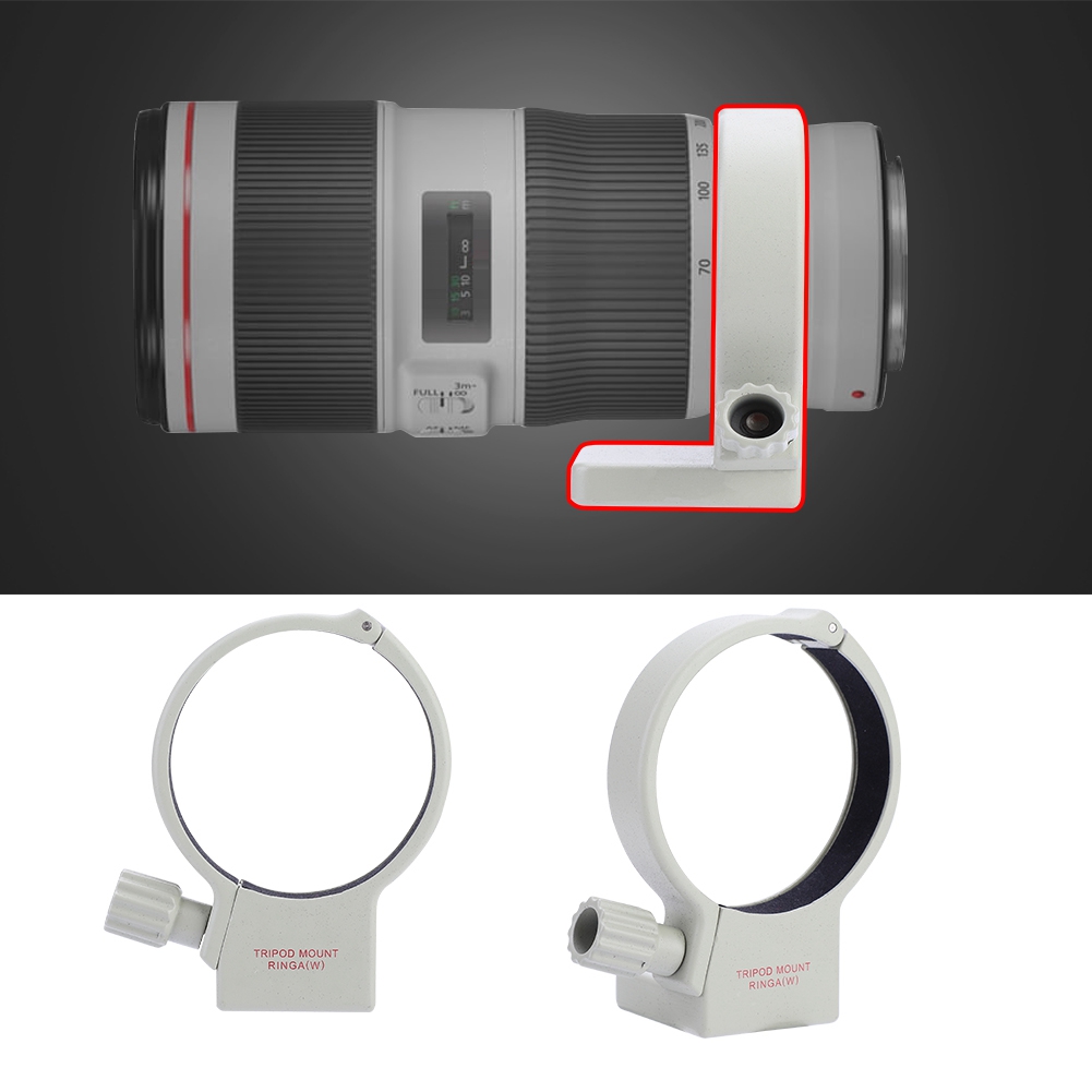 Camera Lens Tripod Mount Ring,Professional Aluminum Alloy Durable Lens