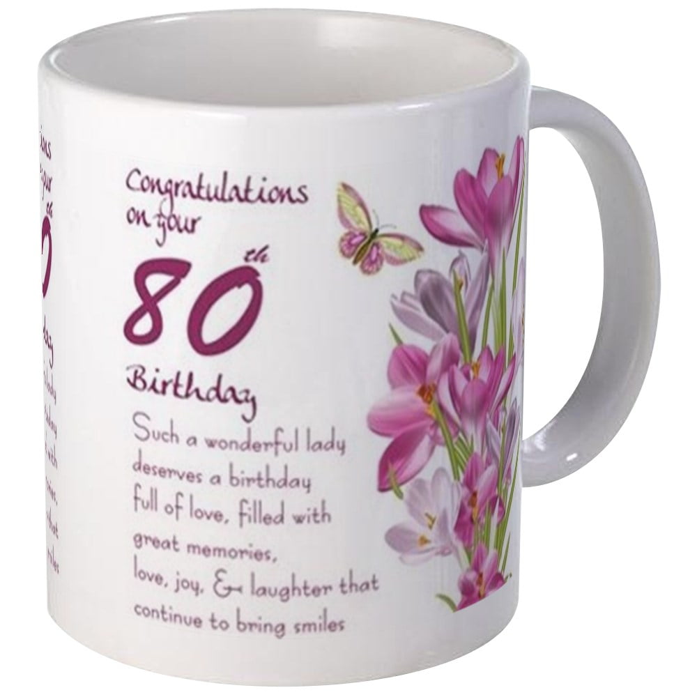 CafePress 80Th Birthday Crocus Gift Mug Mugs Unique Coffee Mug CafePress 80Th Birthday Crocus Gift Mug Mugs Unique Coffee Mug