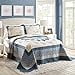 thumbnail image 3 of Modern Heirloom Collection Charlotte Bedspread, King, Blue, 3 of 4