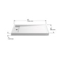 thumbnail image 2 of Kohler 9193-NY 60 x 34 in. Bellwether Alcove Shower Left Base Offset Drain - Dune, 2 of 7