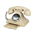 thumbnail image 2 of Corded Vintage Telephone, Retro Landline Phones for Home, Single Line Old Fashioned House Telephone with Loud Ringer for Seniors, Classic Antique Desk Phones for Office/Hotel/School (Ivory), 2 of 5
