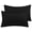 Black, variant on BedDecor 100% Egyptian Cotton 600TC 2PC Pillow Sham Solid White Queen