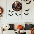 thumbnail image 4 of ChicYu Home Decoration Halloween Wooden Door Plates Halloween Decorative Hanging Plates Suitable for Halloween Home Decoration Hangs on Doors or Walls, 4 of 5