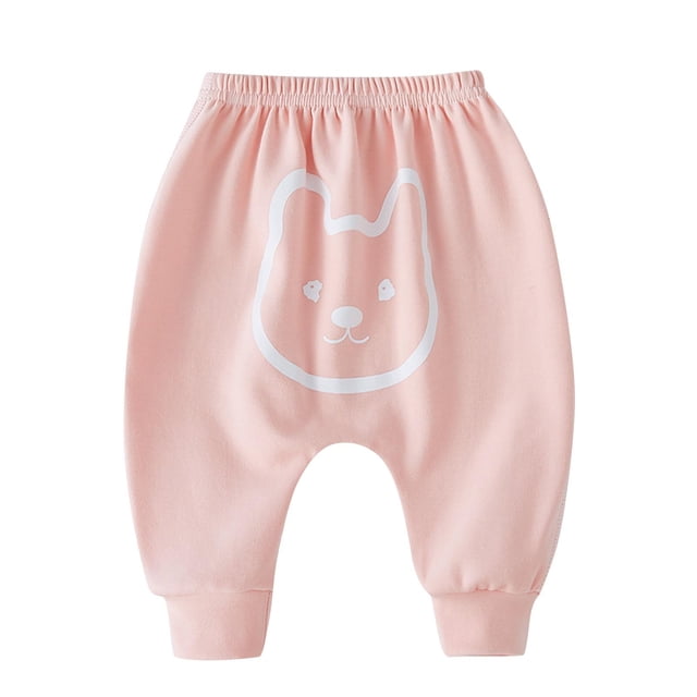 Odeerbi 0-2 Años Niños Niñas Algodón Bloomers Pañal Cubre Pantalones Lindo Gota Entrepierna Pantalones Casual Elástico Cintura Pantalones Cómodo