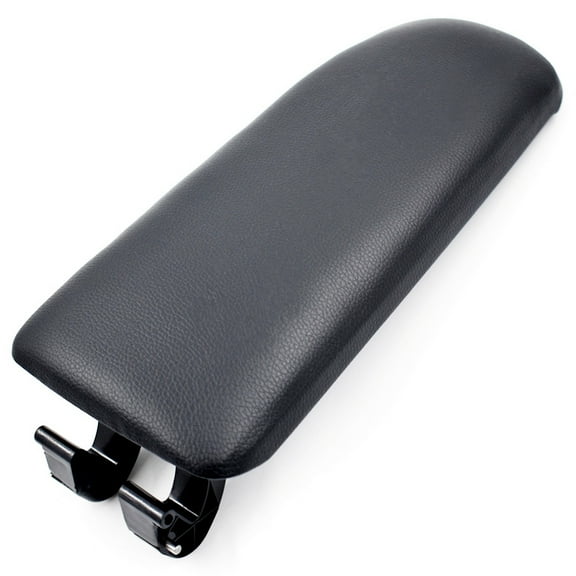 Fit for Audi A4 B7 2004-2008 Leatherette Center Console Lid Armrest Cover (Black)