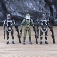 thumbnail image 3 of Star Wars 3,75 "trooper Stormtrooper figura de acción Shadow Shock Gree 41st 442nd Republic Elite Force MW187th Red Dot juguetes clon, 3 of 5