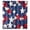 A, variant on American Independence Day Shower Curtain (White Background Stars) - 71x35 Inch Patriotic Star Printed Privacy Liner - Water Resistant Bathroom Decor for 4th of July, Memorial & Veterans Day