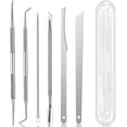 thumbnail image 2 of Ingrown Toenail Pedicure Tool Kit 7pcs Nail Manicure Kit Stainless Steel Nail Care Treatment for Nail Correction Polish Pain Relief true color 7 Piece Set (true color), 2 of 6