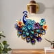 thumbnail image 5 of Decoración de pared de pavo real azul (liquidación Huayishang), adorno de escritorio (liquidación), 1 pieza de decoración de pared de pavo real azul., 5 of 5