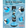 thumbnail image 6 of Punching Bag for Kids, 63 Inch Inflatable Boxing Bag with Gloves, Funnel & Pump, Boxing Toy & Gifts for for 3-6 Boys & Girls, Kids Boxing Set for Practicing Karate, Taekwondo, Blue, 6 of 9