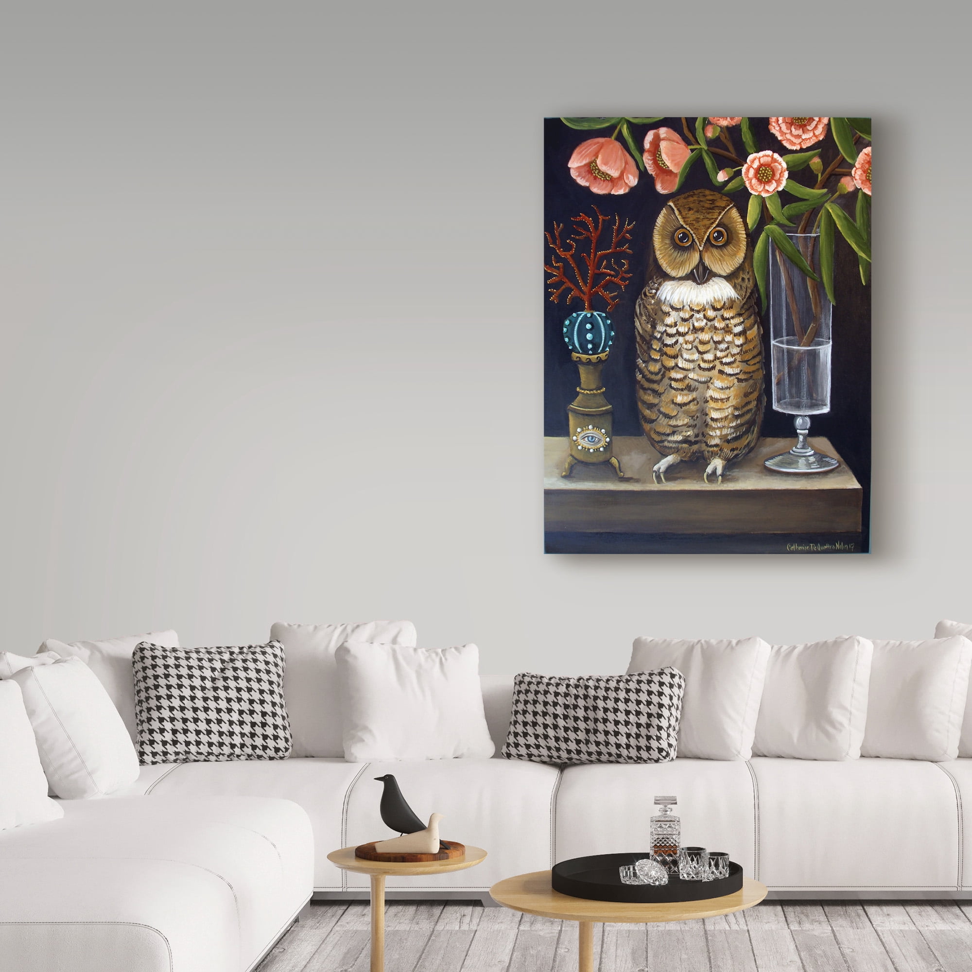Trademark Fine Art 'Curious and Wise' Canvas Art by Catherine A Nolin