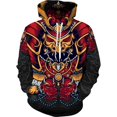thumbnail image 5 of Sudadera con capucha con estampado 3D de samuráis para hombre, sudadera con capucha con gráfico de templario y armadura, sudaderas geniales de moda para niños, ropa de invierno, jersey superior, 5 of 5