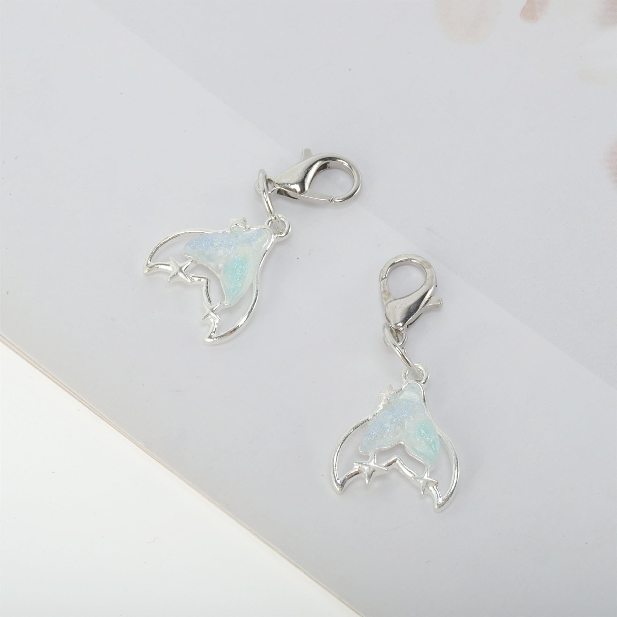 Unique Bargains Stylish Shoelace Charm Set for Custom Footwear Mermaid Tail