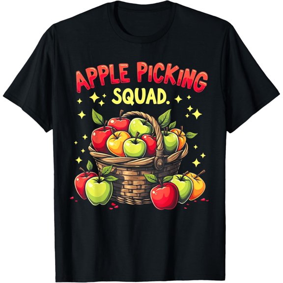 Apple Picking Squad Orchard Farmer Harvest Crew Autumn Fall T-Shirt