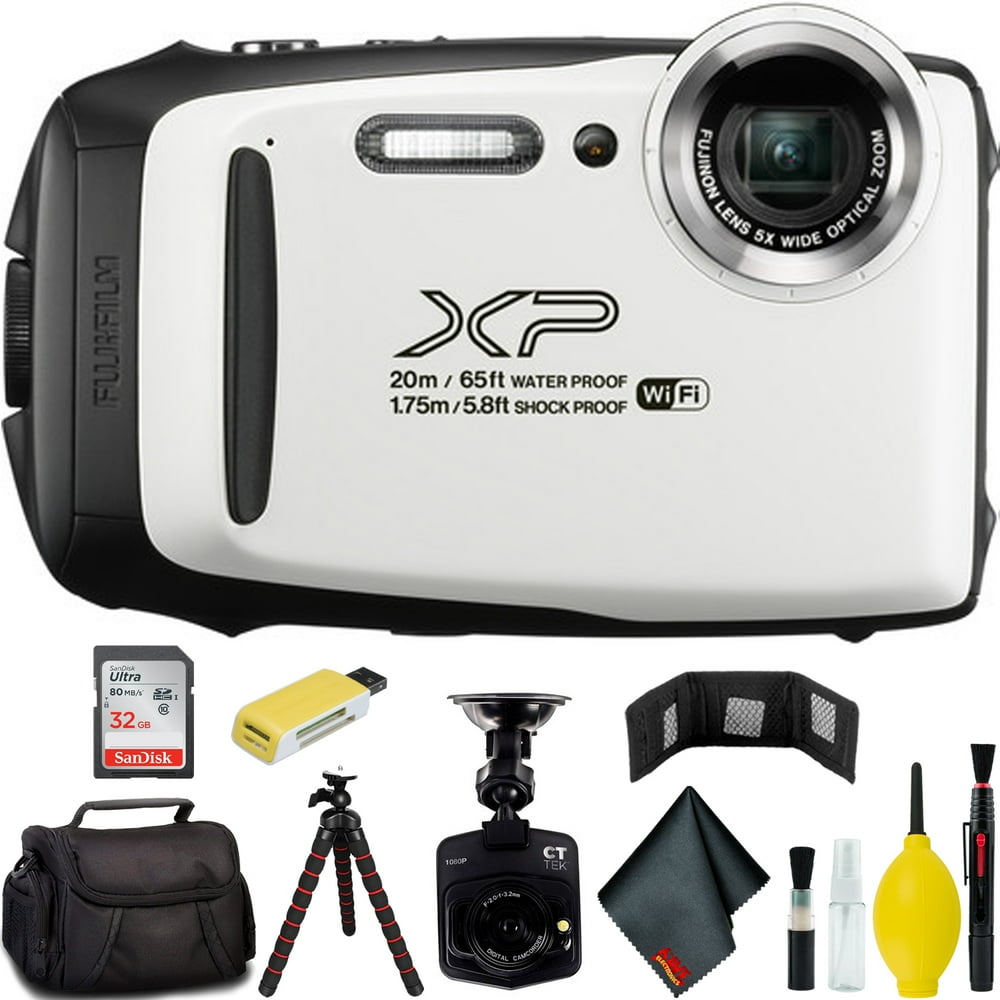 FUJIFILM FinePix XP130 Digital Camera (White) Master Bundle Walmart