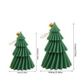 thumbnail image 2 of Christmas Tree Scented Candles for Festive Table Decorations, Exquisite Holiday Candle Ornaments and Gifts, Green Color, Size M, 2 of 4