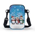 thumbnail image 2 of HELLHERO with Zipper Small Crossbody Purse, Polyester Cross Body Purse for Adults, Mushroom under Stars, 2 of 7
