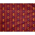 thumbnail image 4 of oneOone Tissu Polyester Lycra Rayé & Géométrique Ikat Tissu au Mètre 56 Pouces de Large, 4 of 4