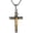 Silver&Gold, variant on Stainless Steel Jesus Crucifix Cross Necklace Religious INRI Cross Pendant for Men Women with 24" Chain Jewelry Gift