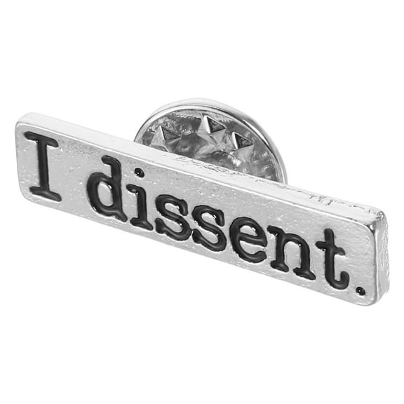 I Dissent Enamel Brooch Pin Feminism Lapel Badge Jewelry Dissent Pins Shirt Collar Stays Accessory