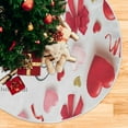 thumbnail image 5 of FMSHPON Valentine's Day Mother's Day Red Heart Love Xmas Christmas Tree Skirt Stand Mat for Holiday Party Decoration Indoor Outdoor 48 inches, 5 of 6