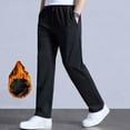 thumbnail image 4 of Dyfzdhu Fleece Lined Sweatpants for Women Winter Thermal Thickened Plus Size Loose Elastic High Waist Sports Workout Pants Grey, 4 of 8