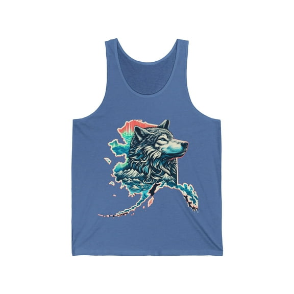 Unisex Jersey Tank Alaska Wolf