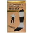 thumbnail image 5 of Pavilion Gift Company - Open Bar - Gray - Men's Cotton Blend Sock, 5 of 9