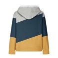 thumbnail image 5 of UAMVSH Women Long Sleeve Hoodie with Pockets Fashionable Color Block Hooded Coat Soft Full Zipper Drawstring Sweatshirt Jackets(X-Large,Yellow), 5 of 5