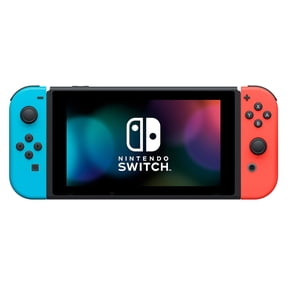 Restored Nintendo Switch OLED Model Video Game Console with Neon Red & Neon Blue Joy-Con, 64 GB