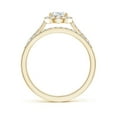 thumbnail image 2 of ANGARA Lab Grown Pear-Shaped Diamond Halo Bridal Set for Women in 14K Yellow Gold (Size-7x5mm| Color-F-G| Clarity-VS) | April Birthstone, Anniversary, Jewelry Gift for Women | Lab-Grown Diamond Ring, 2 of 4