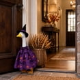 thumbnail image 3 of PiGOGI Halloween Porch Goose Outfit for 23 Inch Statue Pumpkin Ghost and Bat Design Costume with Hat Spooky Outdoor Lawn Garden Patio Yard Decor, 3 of 9