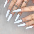 thumbnail image 4 of 3set Pure Color Ballerina Long Glossy Fake Nails Press, 4 of 4