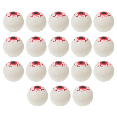 

NUOLUX 18Pcs Halloween Bloody Scary Eyeballs Simulation Red Eyes Spooky Prop Tricky Toy