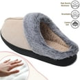 thumbnail image 4 of Northblanc Women's Fuzzy Memory Foam Slippers Fluffy Winter House Shoes Indoor and Outdoor, 4 of 8