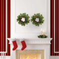 thumbnail image 5 of 4PCS 9''Mini Christmas Wreaths, with Ribbon Bows, Red Berry & Gold Ball, Small Wreath Hanging for Wall Farmhouse Window Front Door Xmas Decor, 5 of 12
